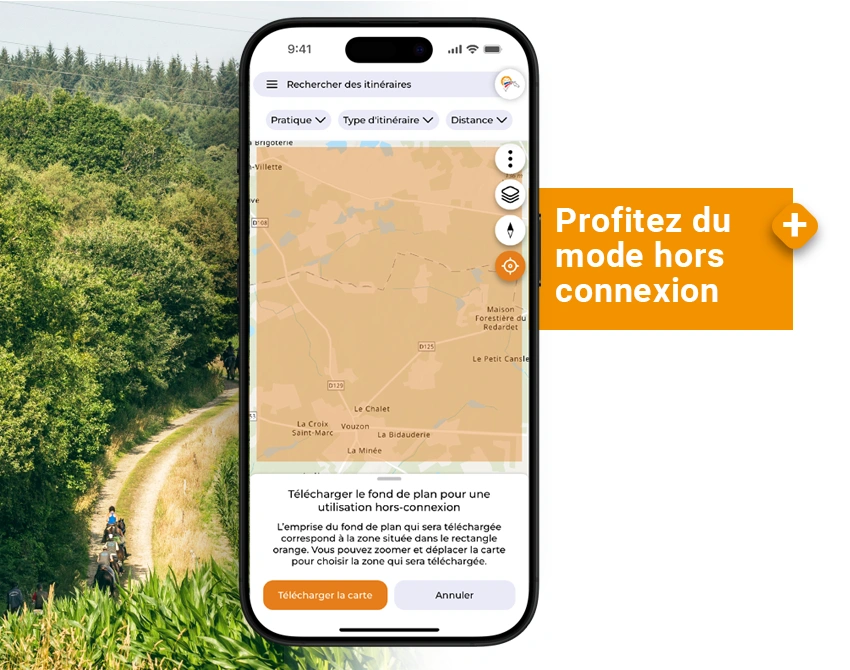 Application GeoCheval Premium - Profitez du mode hors connexion de votre carte